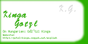 kinga gotzl business card